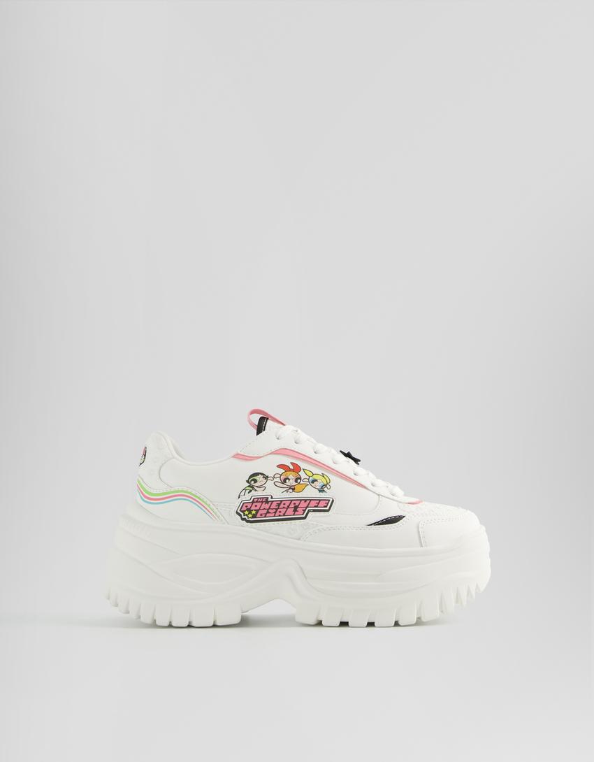 Sneakers volume Les Super Nanas-Blanc-6