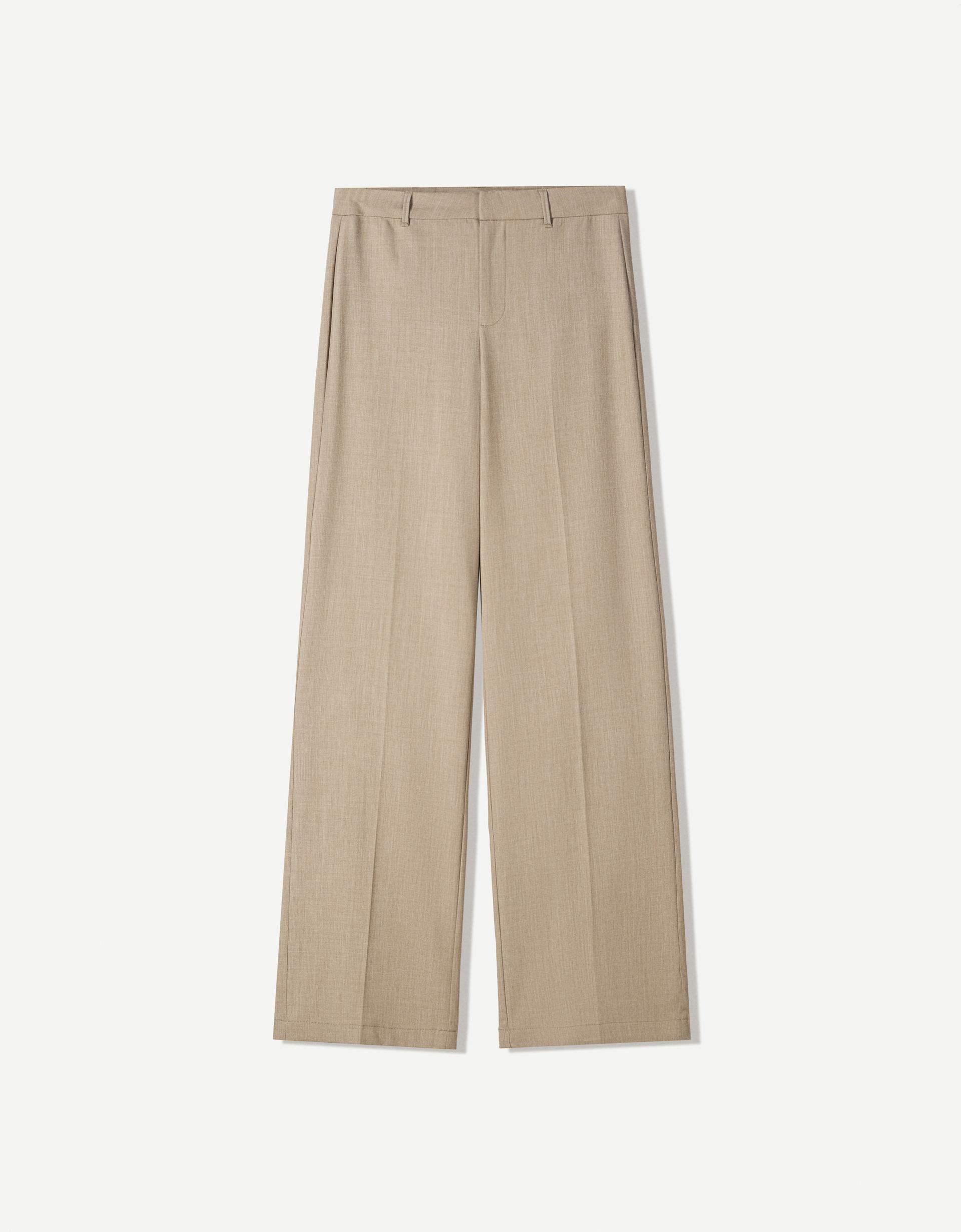Wide-leg tailoring pants
