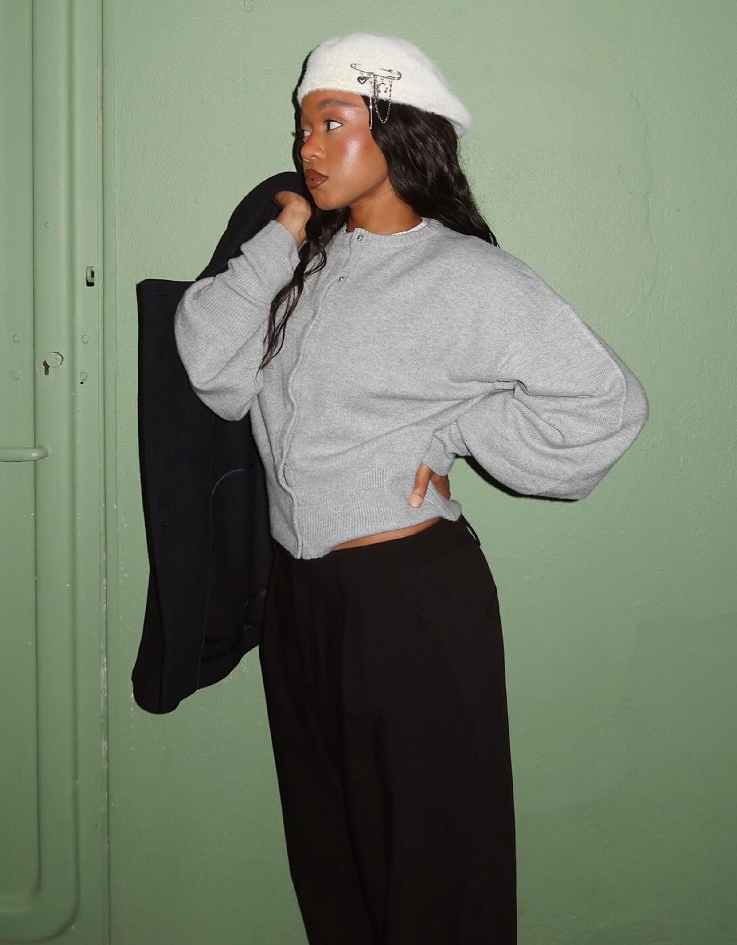 Bershka Boina Aus Kunstfell Damen Rohweiß