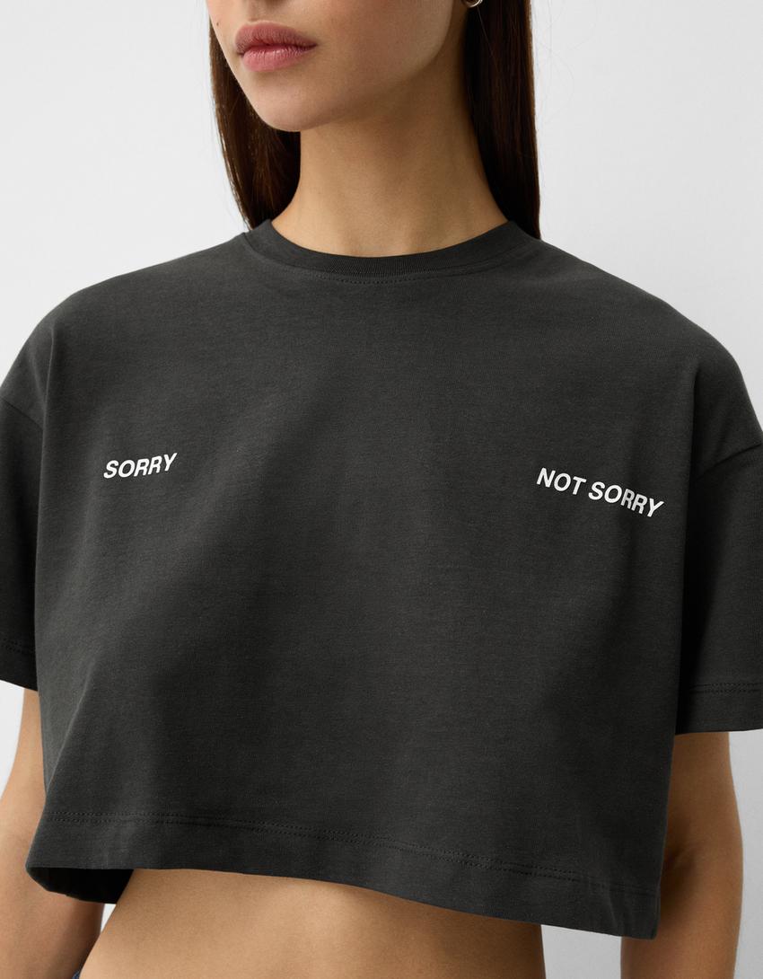 Camiseta manga corta print-Negro-4