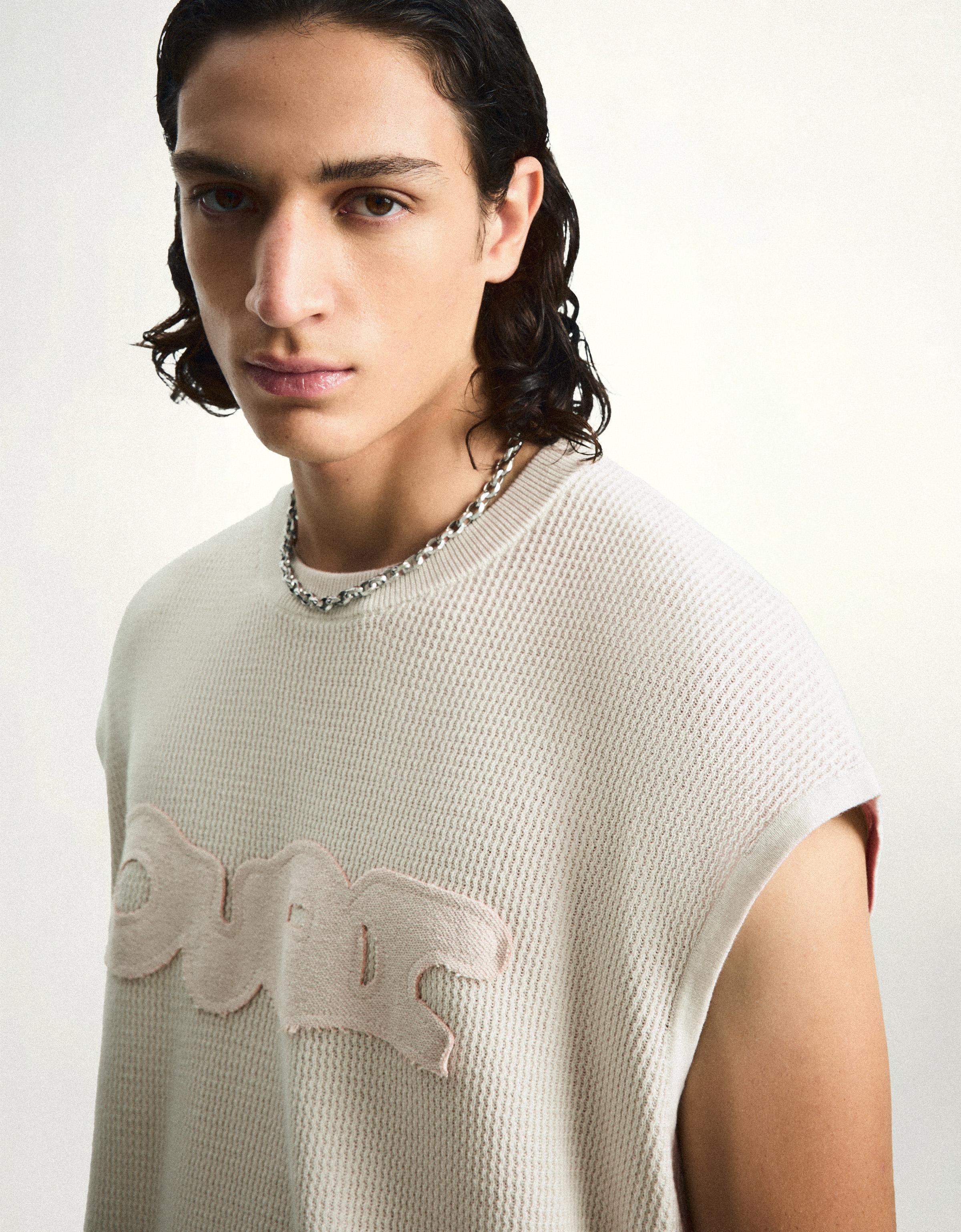 Worker patch T-shirt — Beige