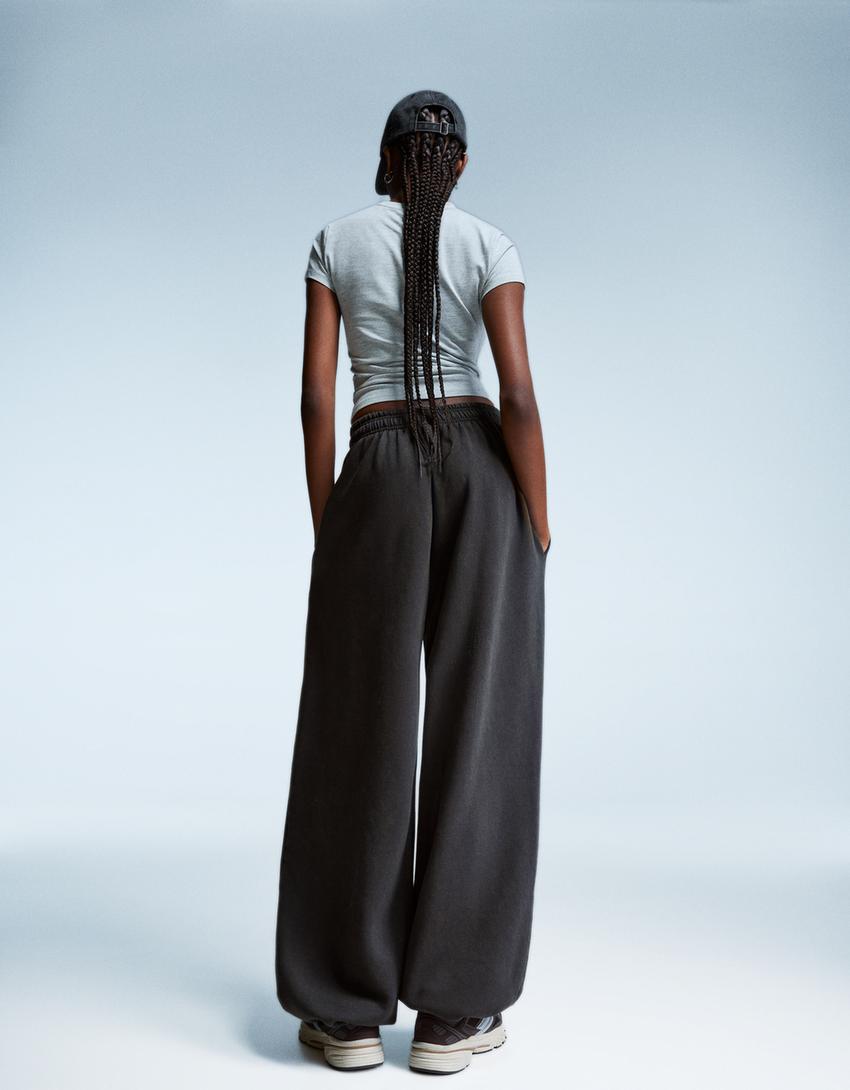 Pantalón jogger felpa stoppers-Gris oscuro