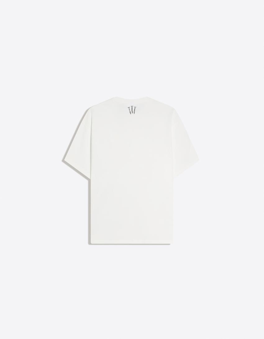 Short sleeve print T-shirt-White