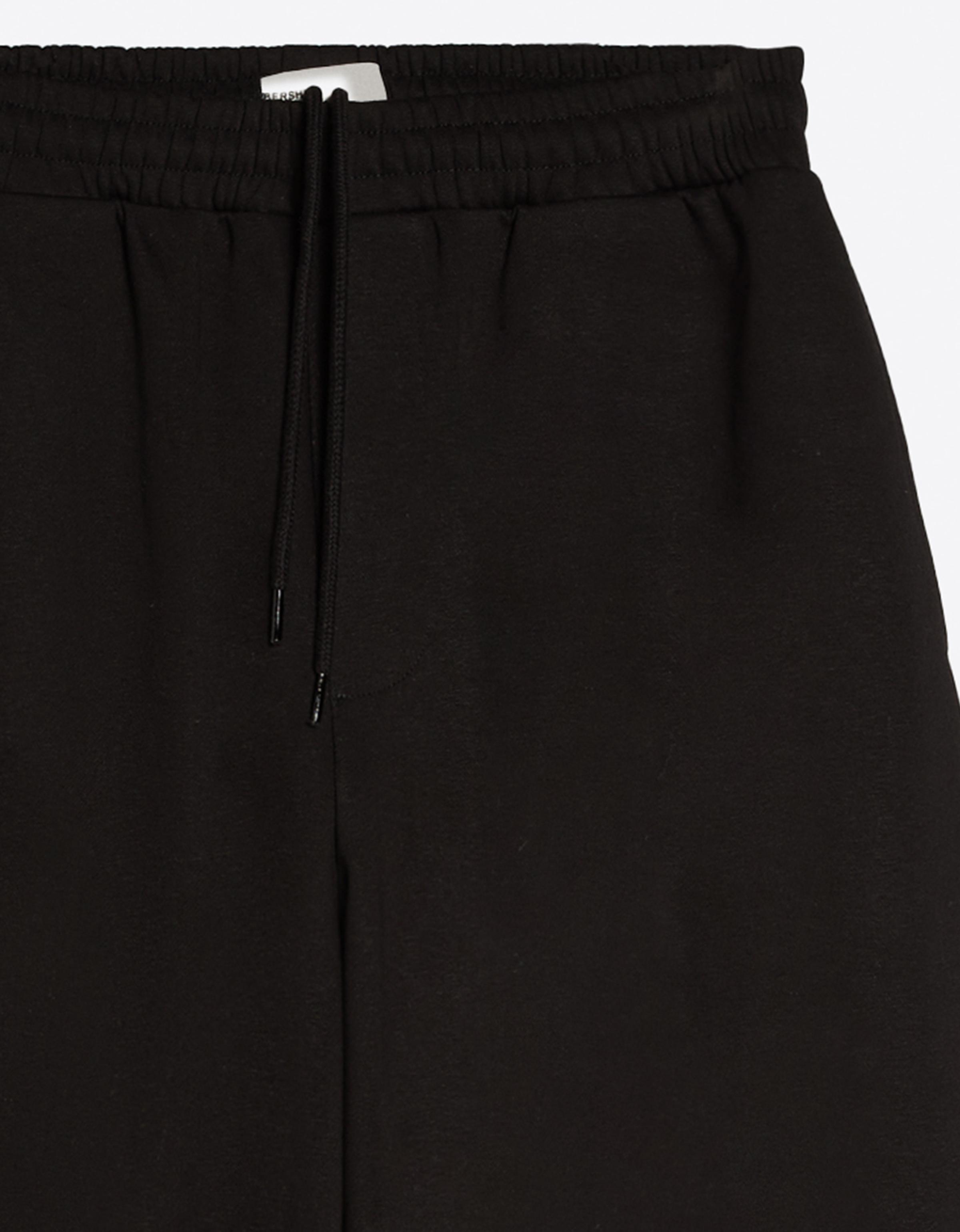 Napped balloon trousers — Black