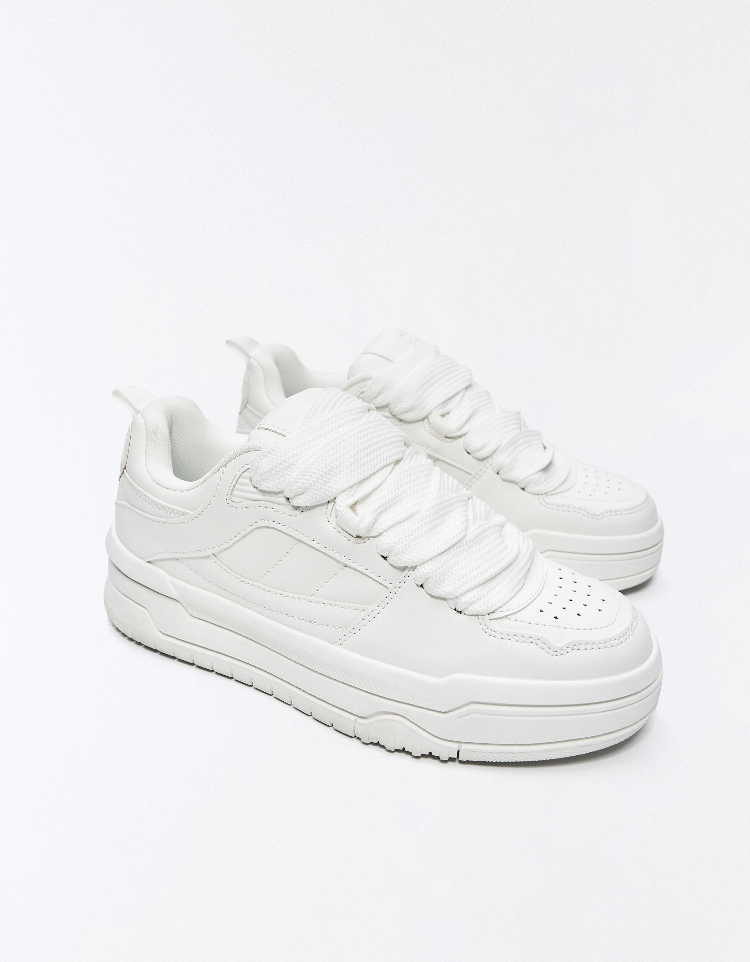 Chunky skate trainers — WHITE