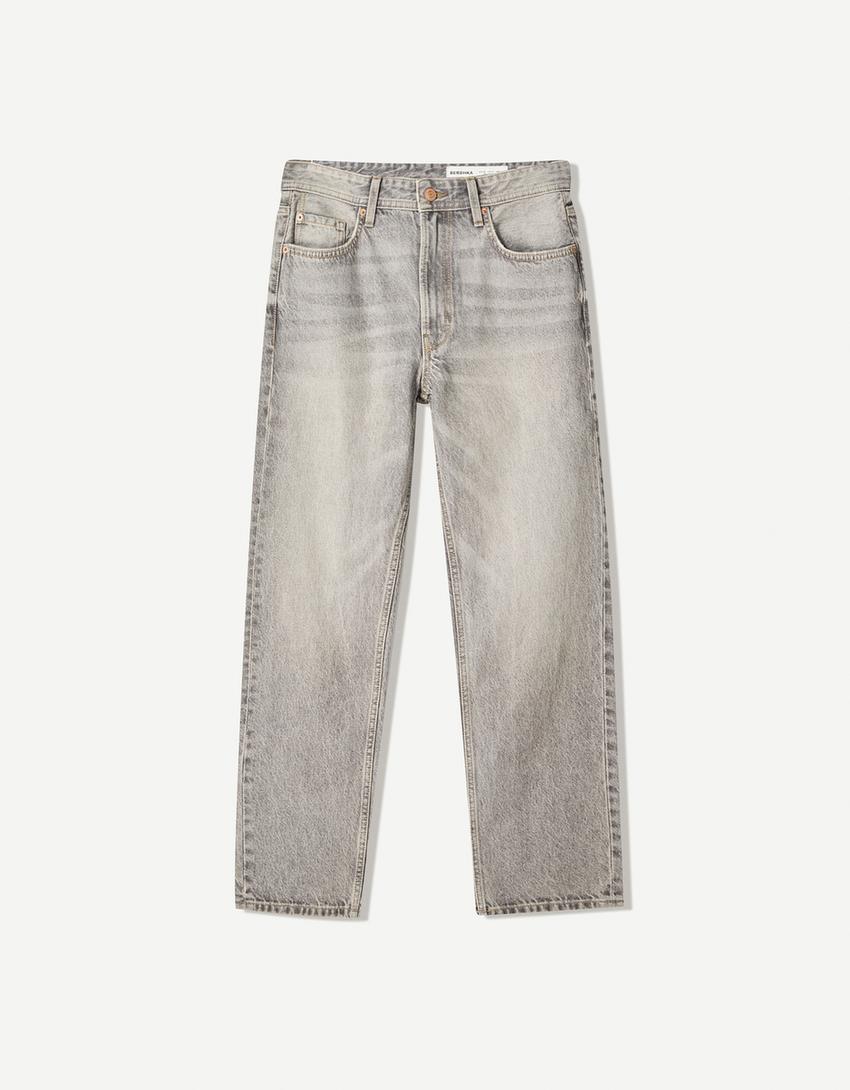 Straight fit jeans-Dark grey-3