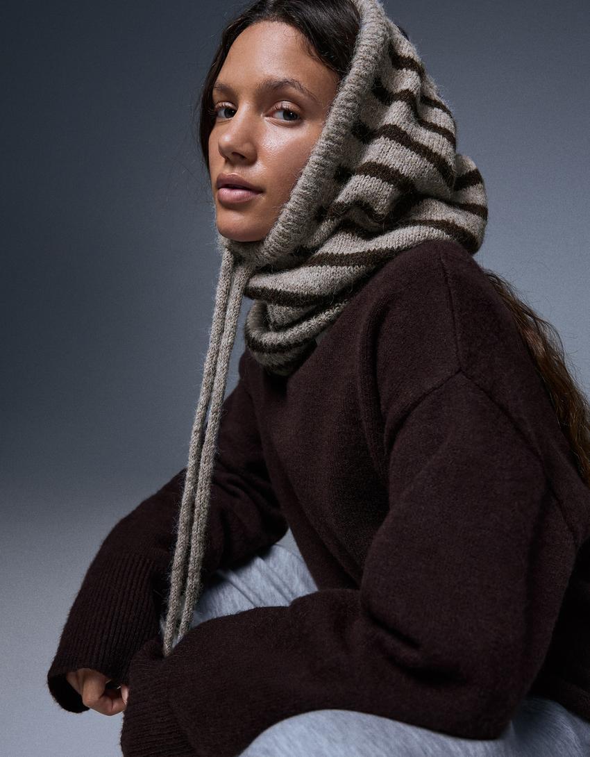 Balaclava punto rayas