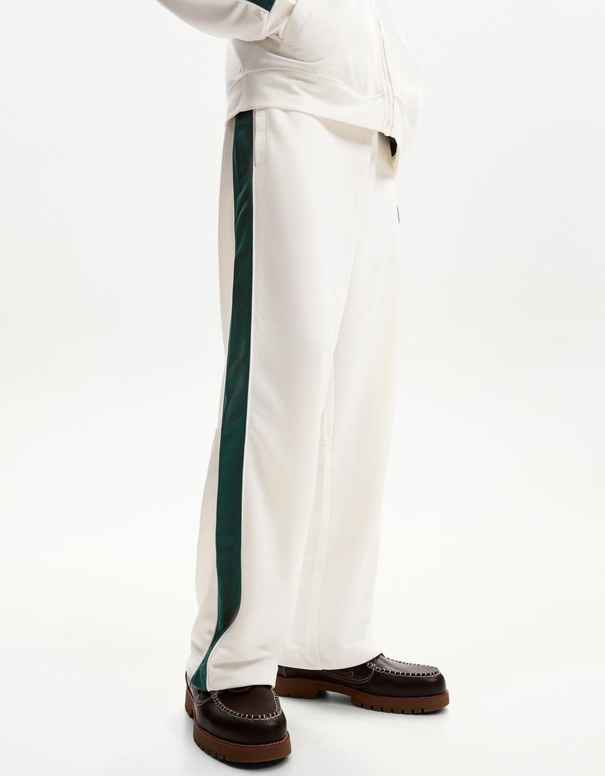 Embroidered technical jacket-Off white-2