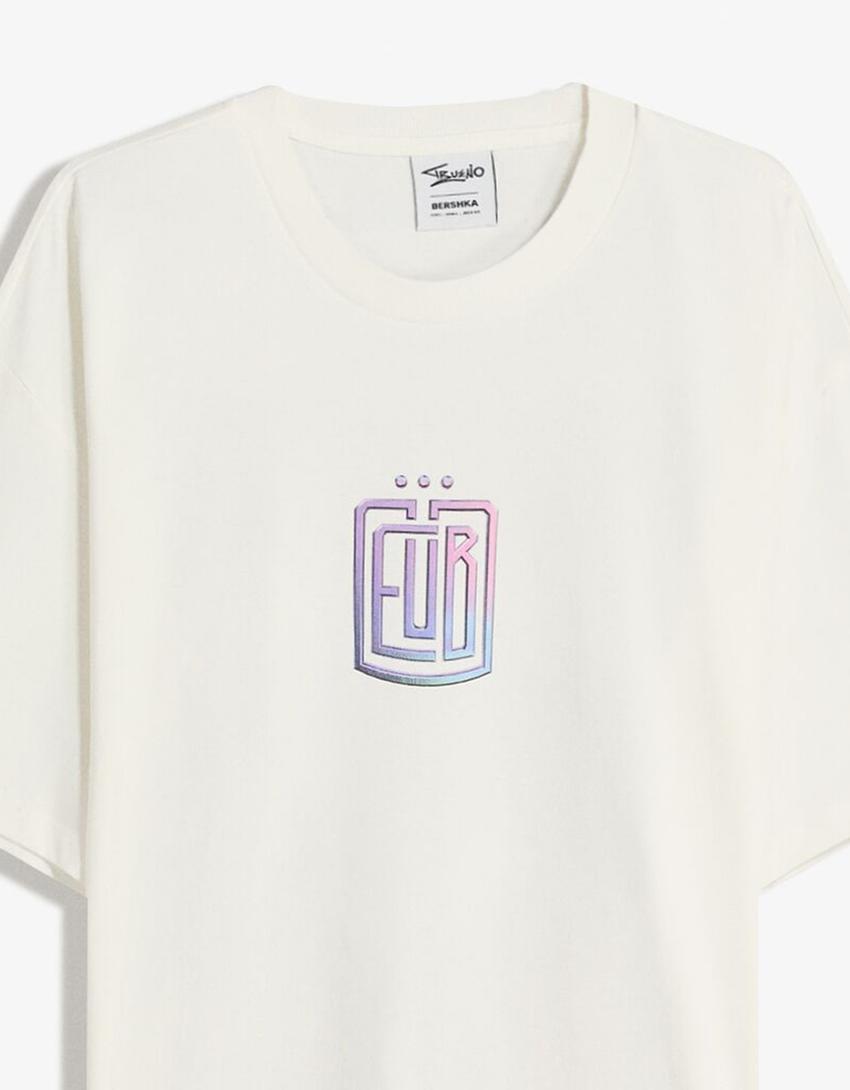 Camiseta Trueno manga corta-Blanco
