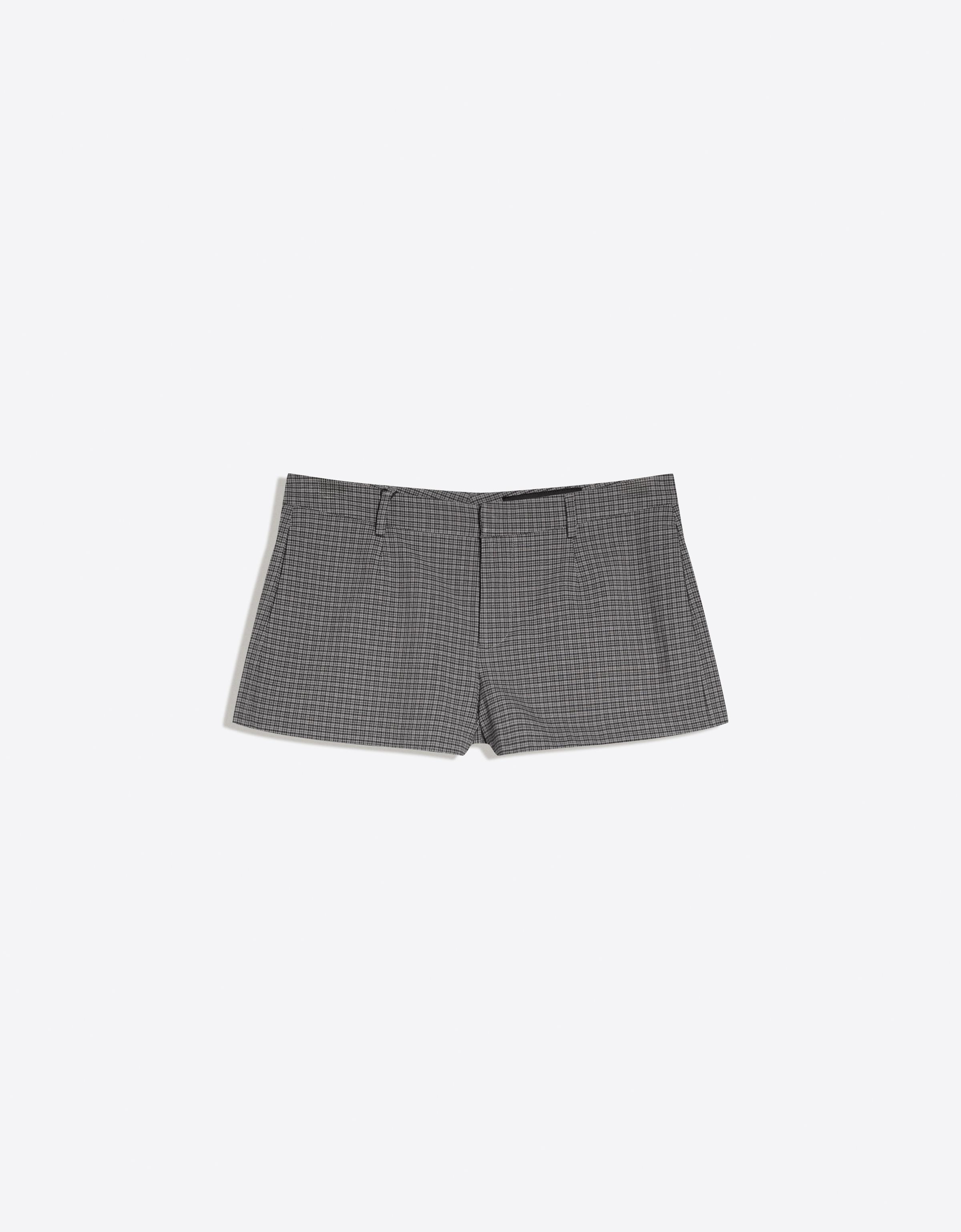 Mini shorts with belt loops