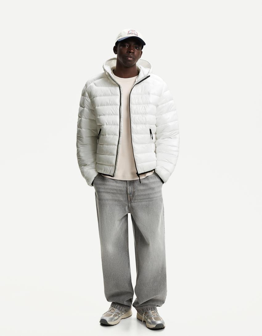 Lightweight puffer jacket-White