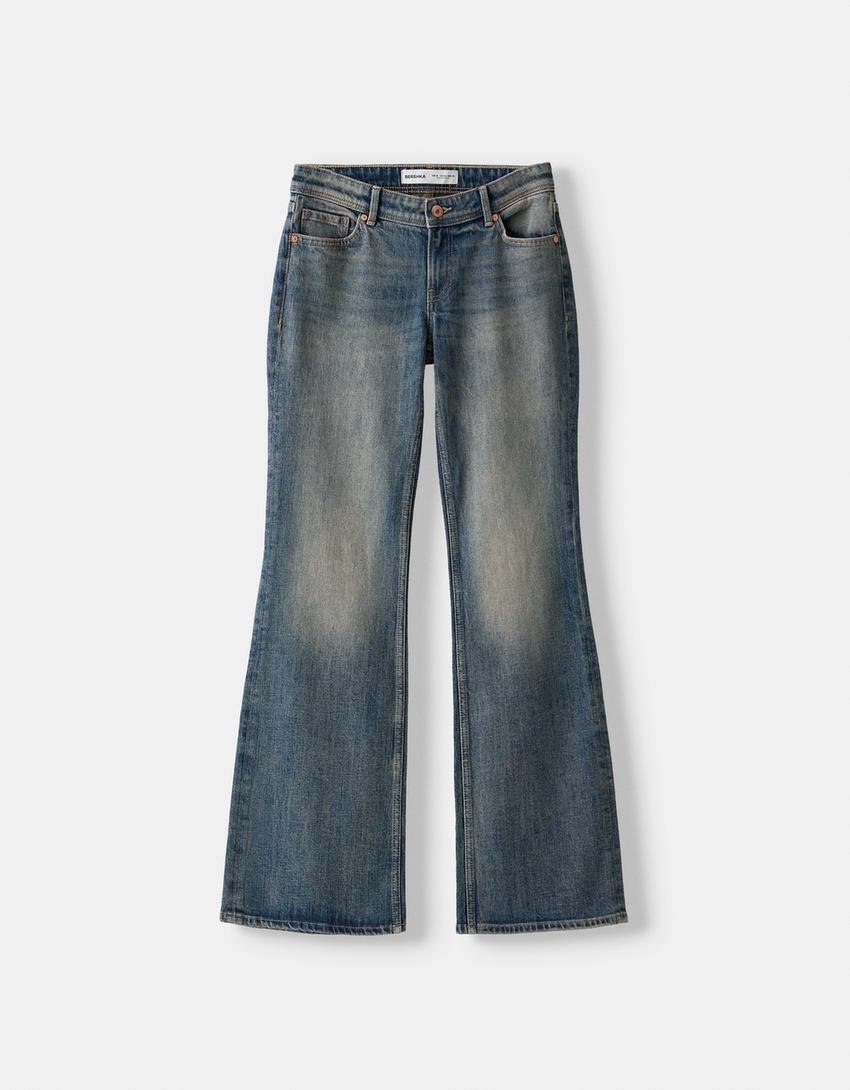 Jeans bootcut low waist-Azul lavado