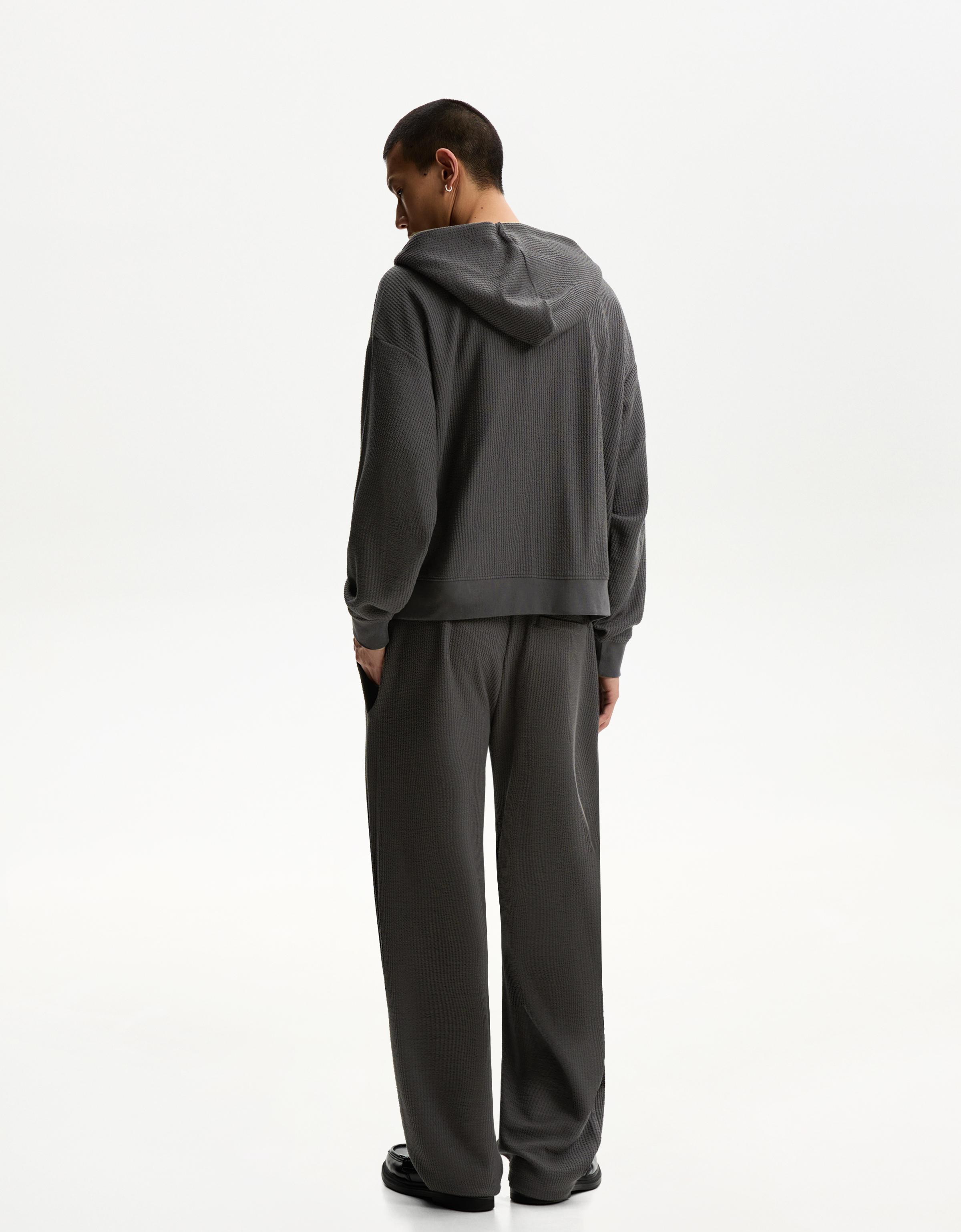 Short homme Berle Seersucker 36 x 9 à rayures avant plat or
