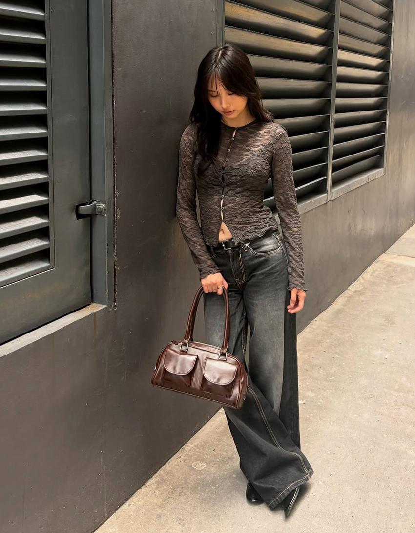 Bowling bag-Brown