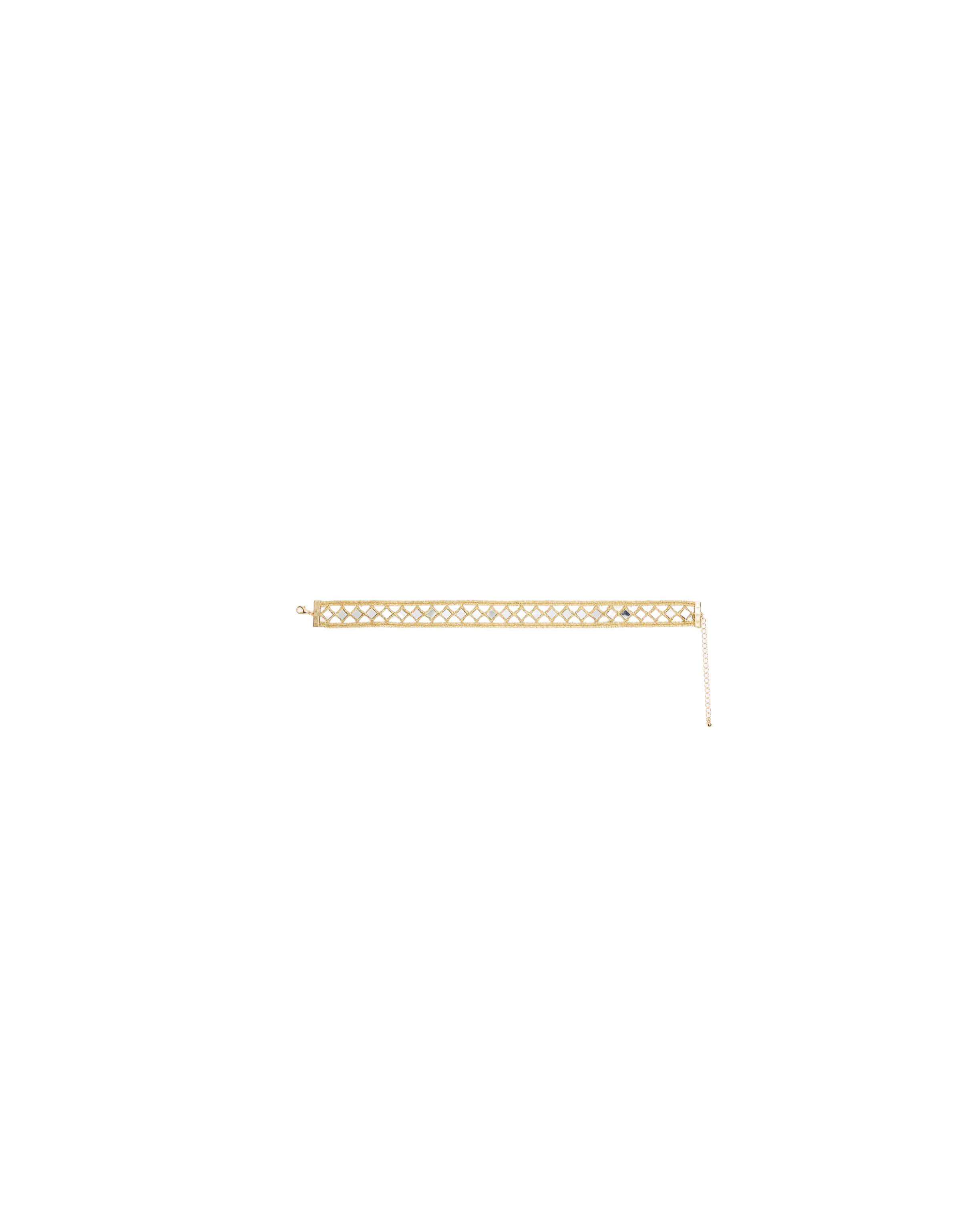 Mirror choker necklace — Gold