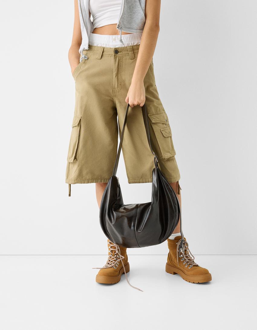 Shoulder bag-Brown-1