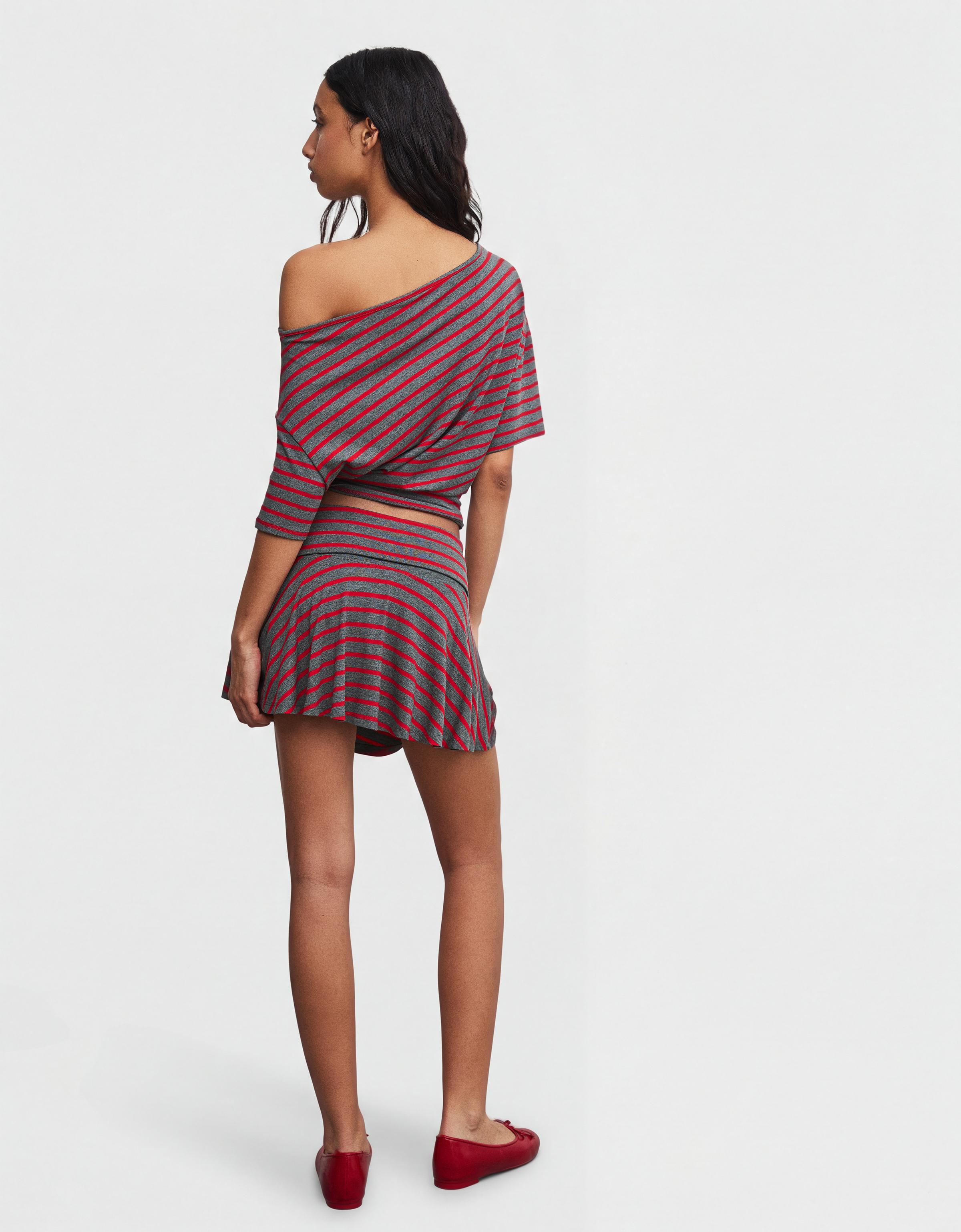 Çift beli volanlı mini etek - Görsel 44