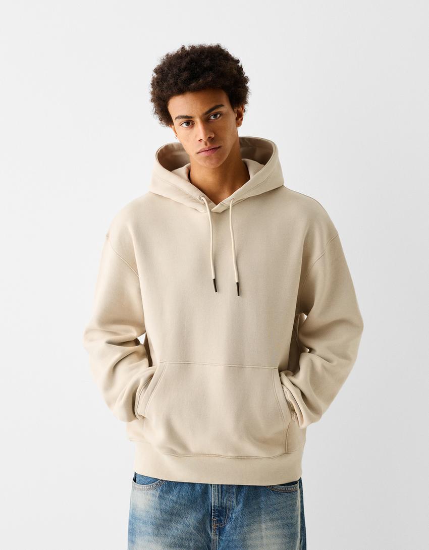Jeans Sudaderas En Bershka Hombre Sudadera Cropped Hombre Bershka