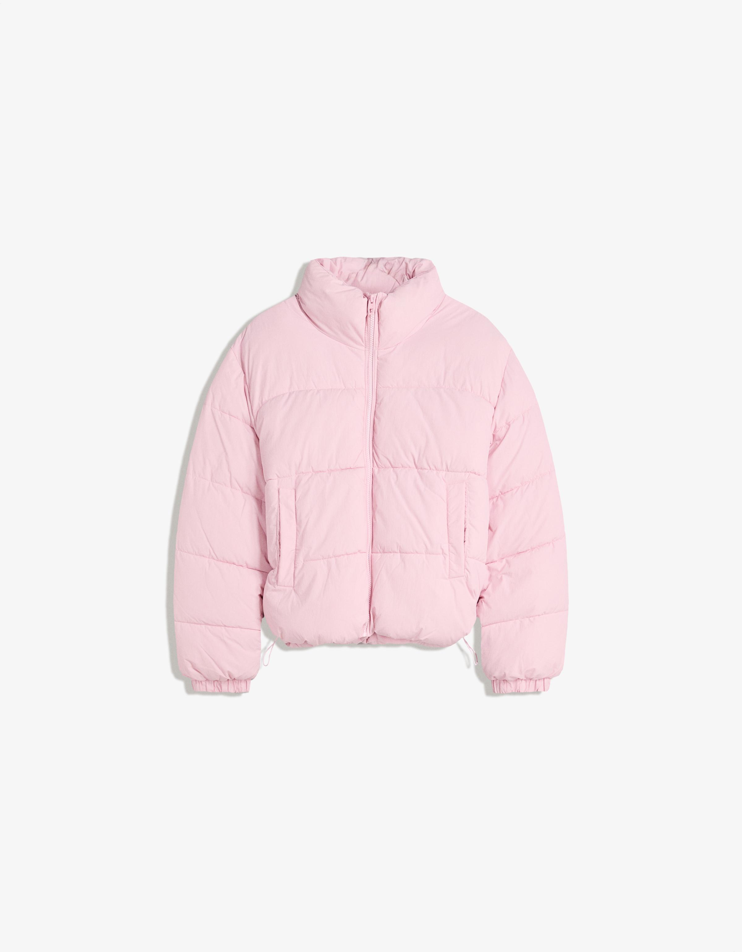 Bershka Puffy Jacke Damen 10-12 Rosa
