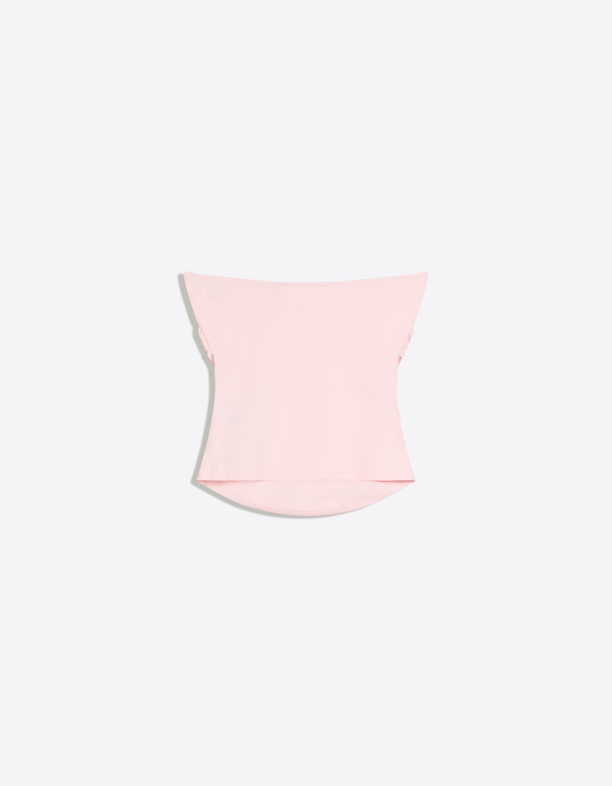Ruched bandeau top — Pink