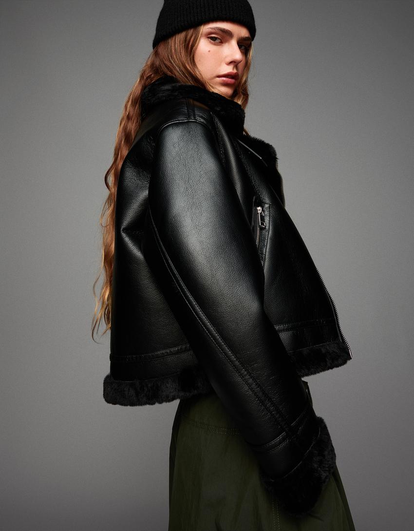 Double-faced jacket-Black