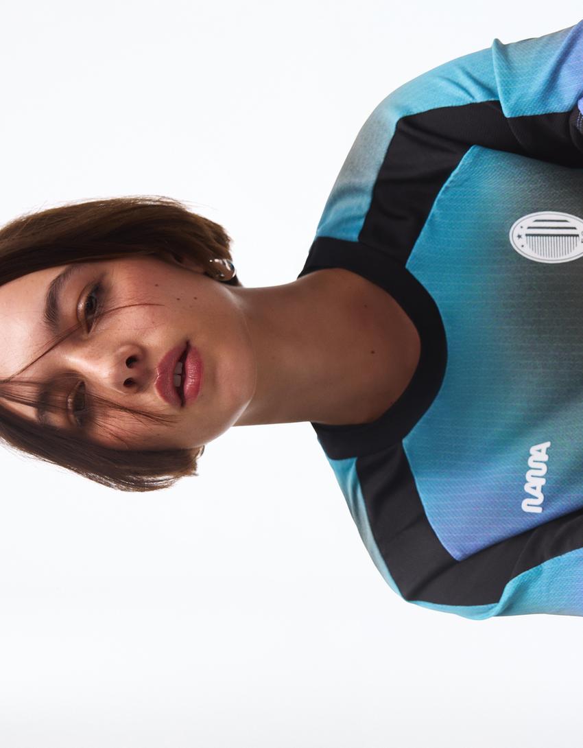 Camiseta Namasenda manga corta sport-Turquesa