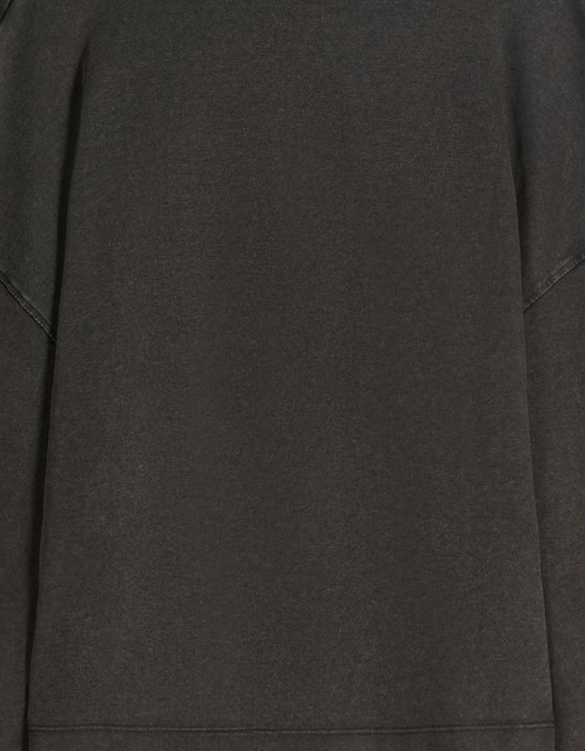 Camiseta manga larga print-Gris oscuro