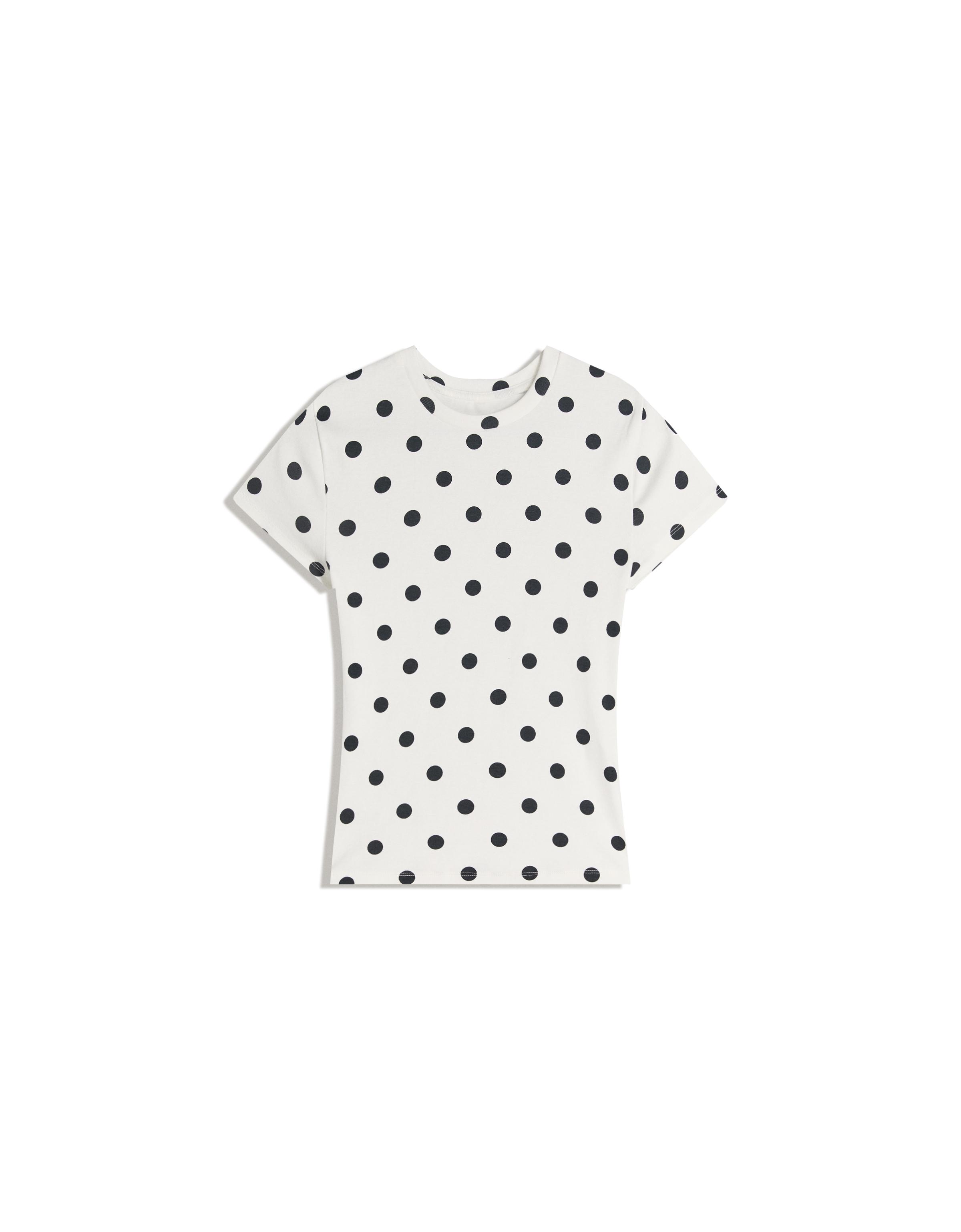 Short sleeve round neck T-shirt — White