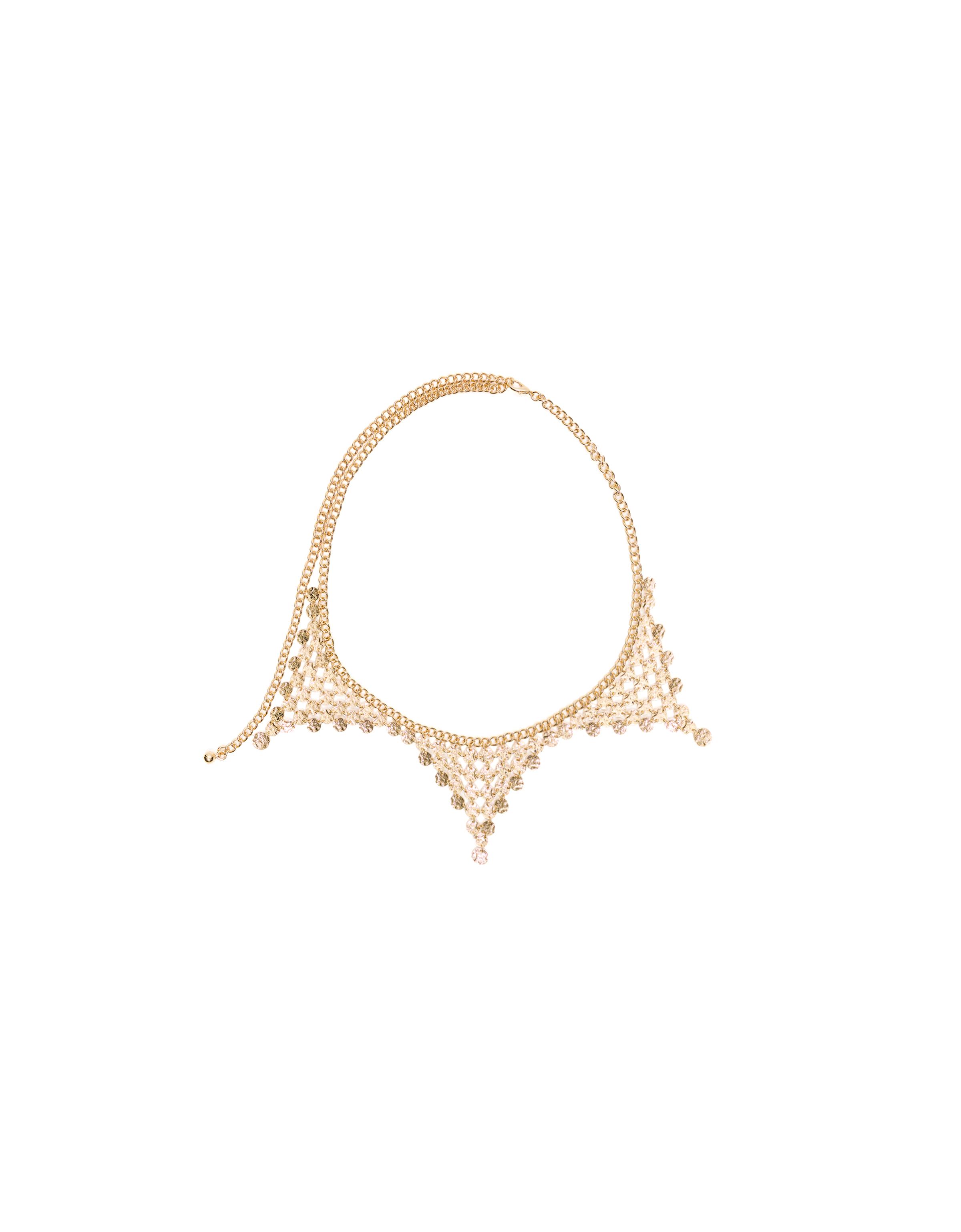 Coin mesh chain belt — Gold