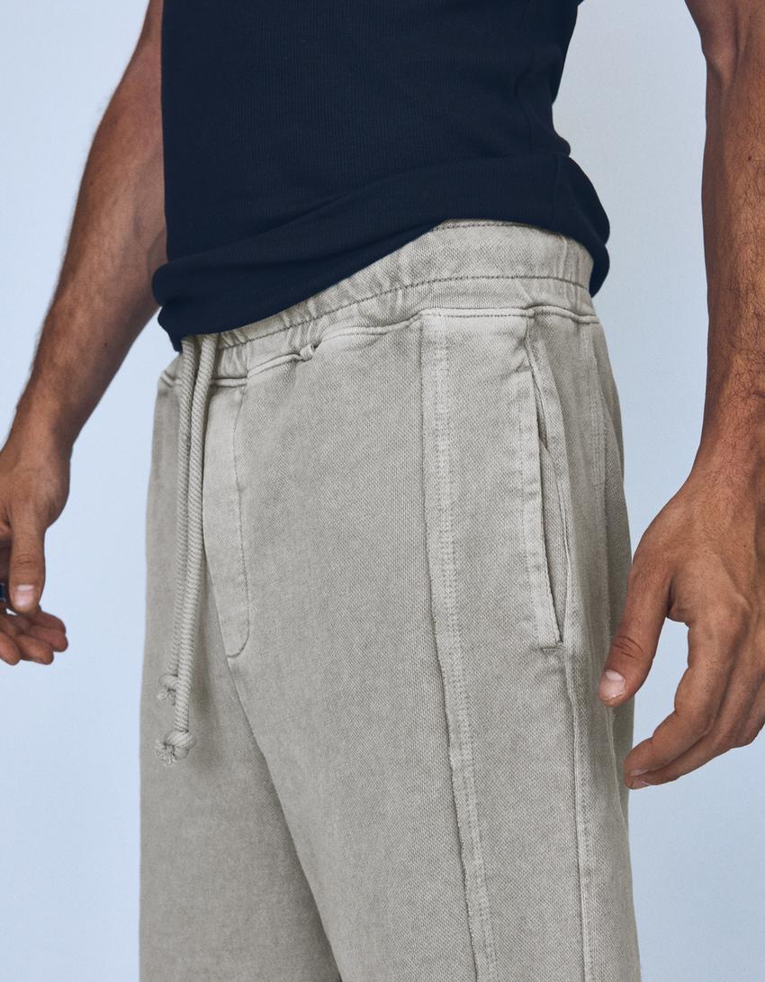 Baggy jorts-Stone