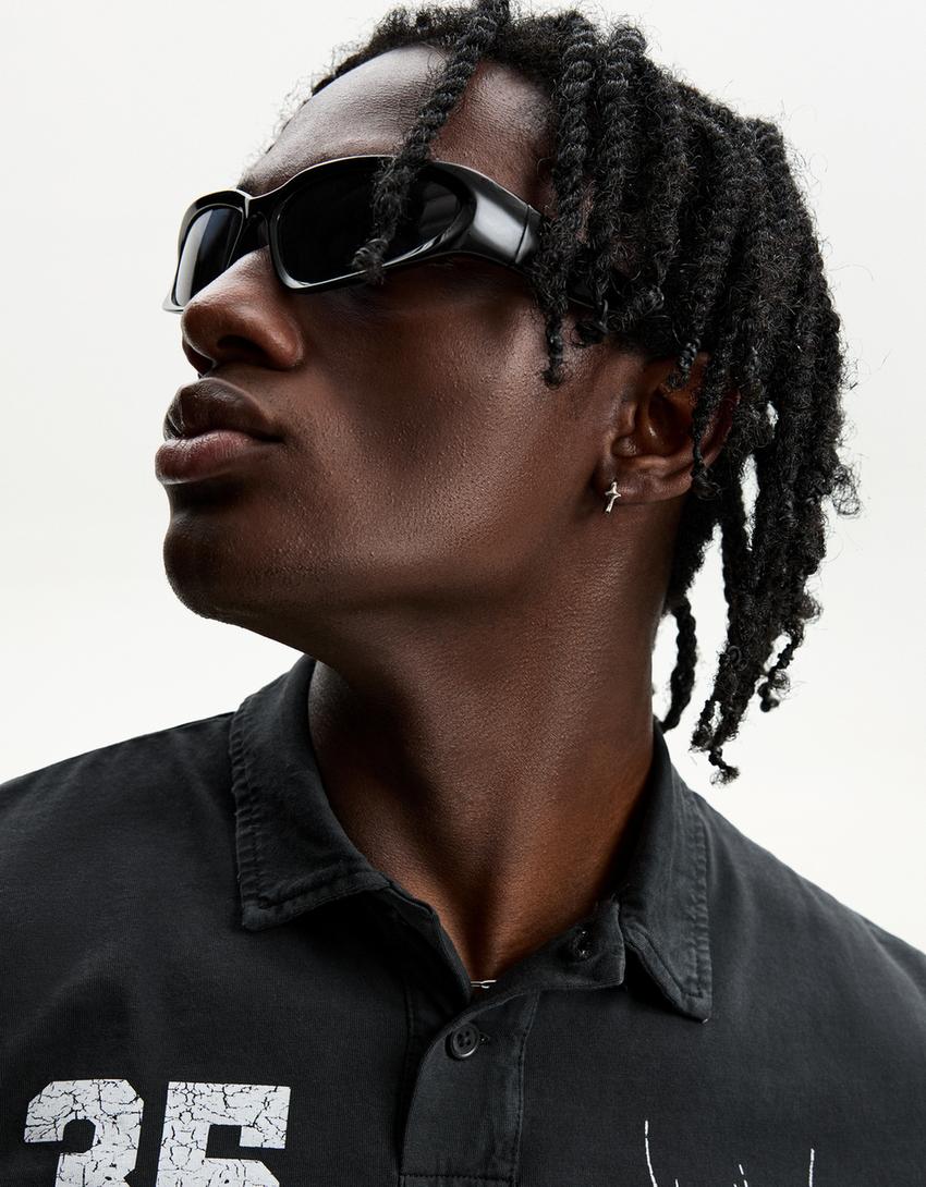 Lunettes de soleil sport polarisées Homme Bershka