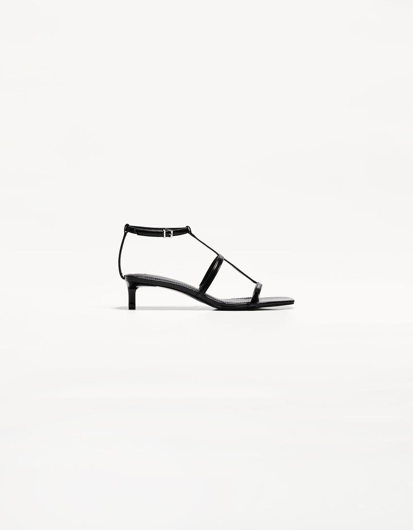 Sandaler med killingehæl-SORT-1