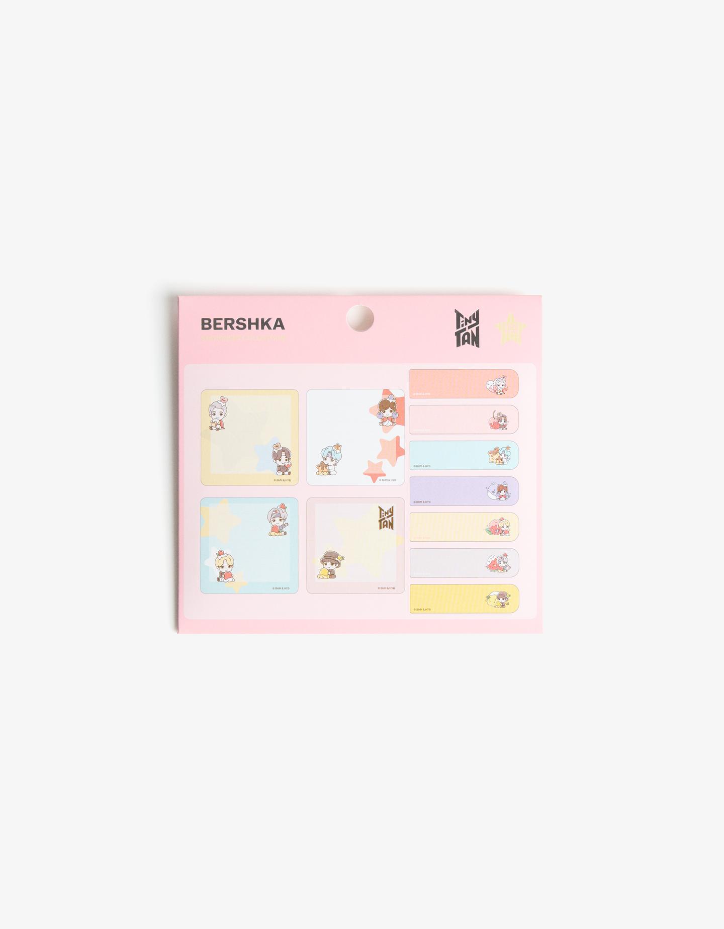 Bershka Pack Notas Adhesivas Tinytan Mujer Azul