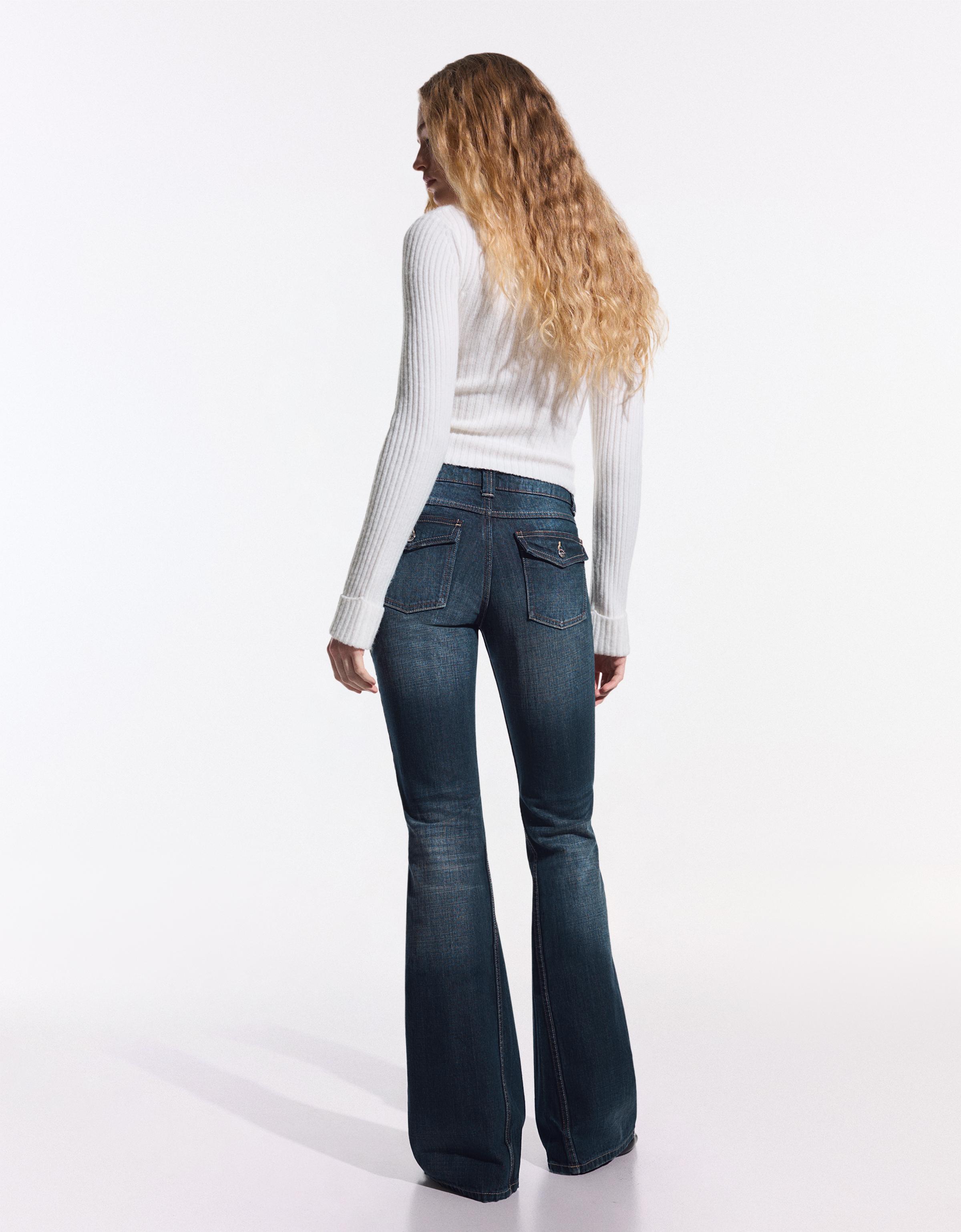 Düşük bel baggy fit çan jean - Görsel 38