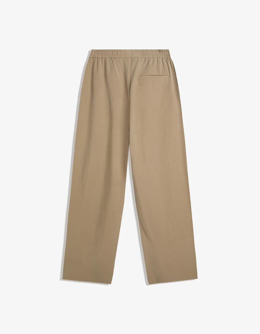 Pantalon baggy fit jogger fit-Taupe-4