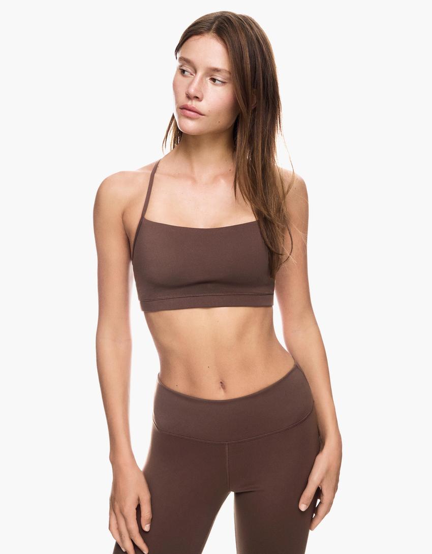 Top de tirants quick dry & breathable-Marrón-2