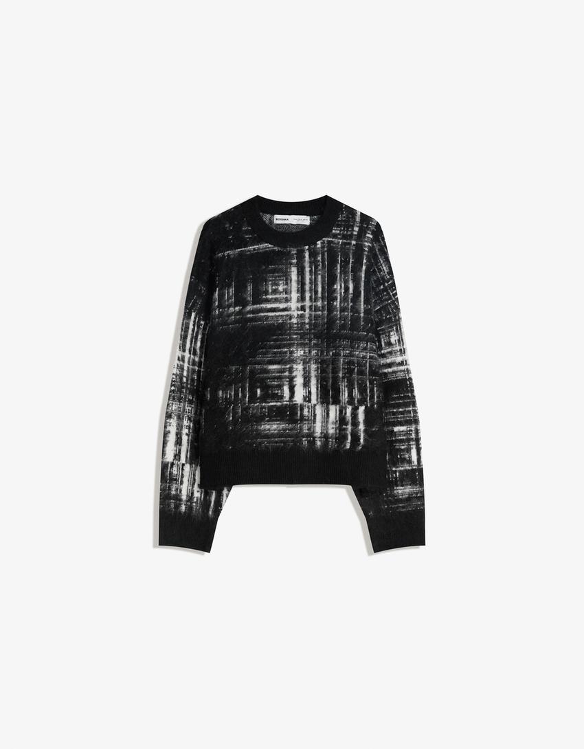 Pull imprimé brush-Noir