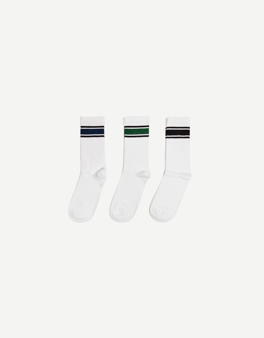 Pack 3 calcetines-Blanco-1