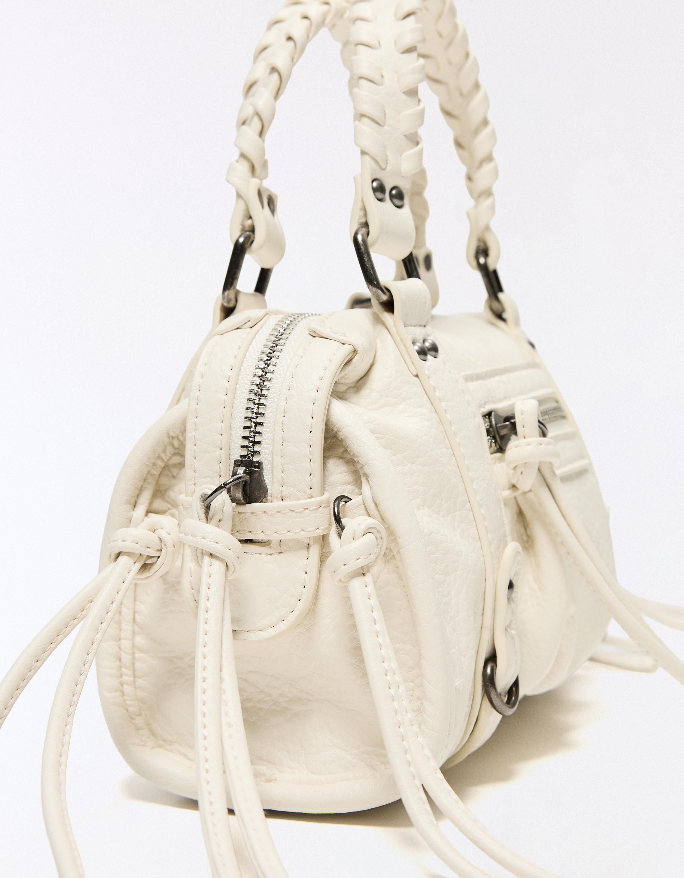 MINI BOWLING BAG — Off white