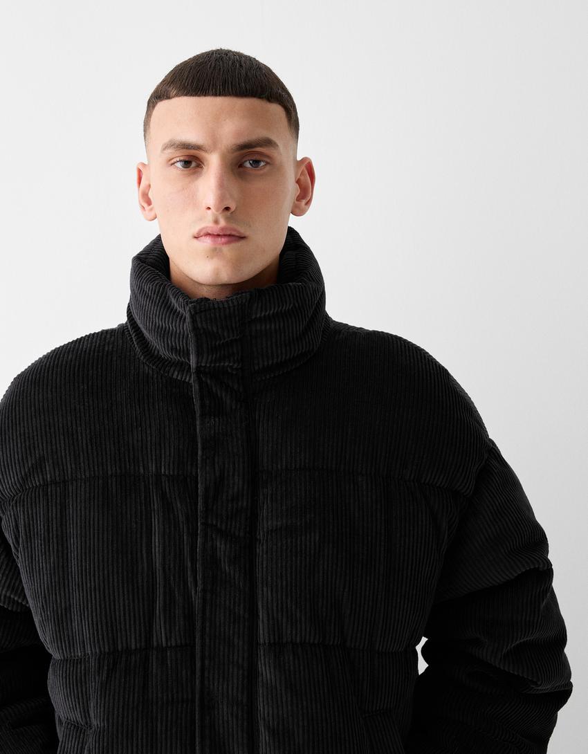 جاكيت منفوخ كوردروي-أسود-2