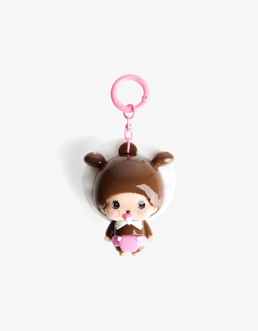 Monchhichi-nøglering-Pink