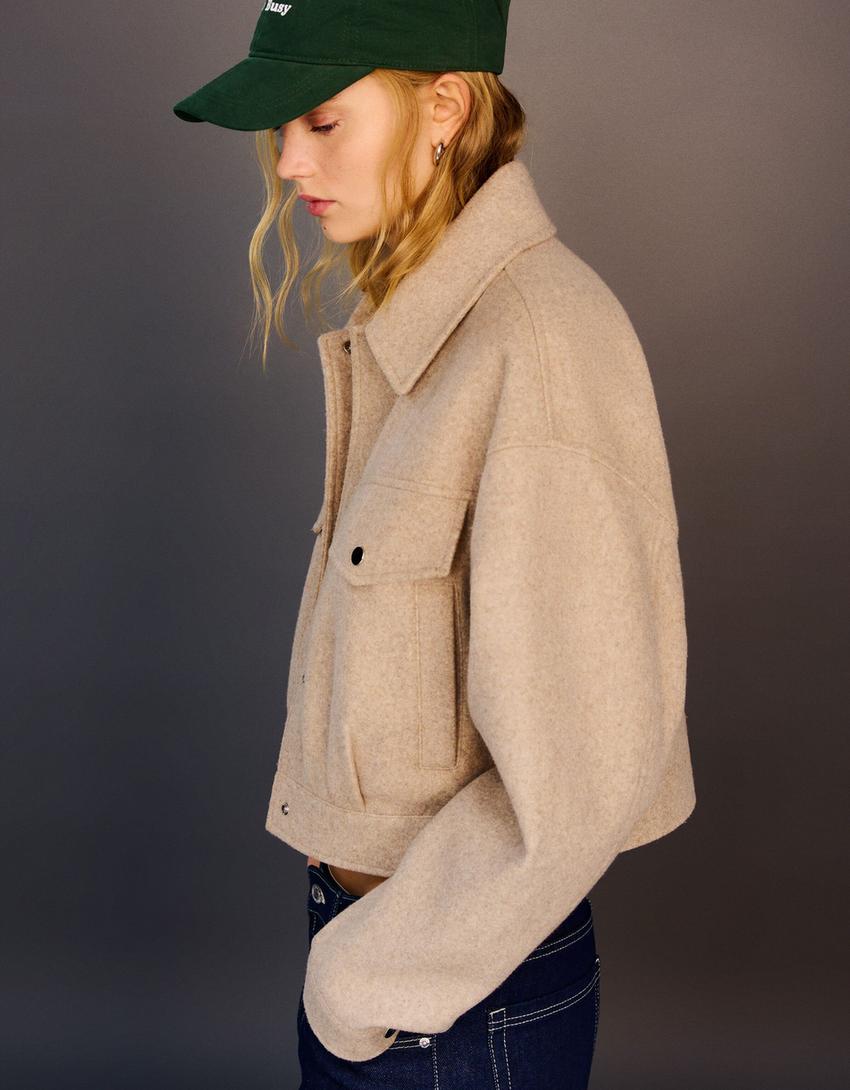 Cazadora trucker-Camel