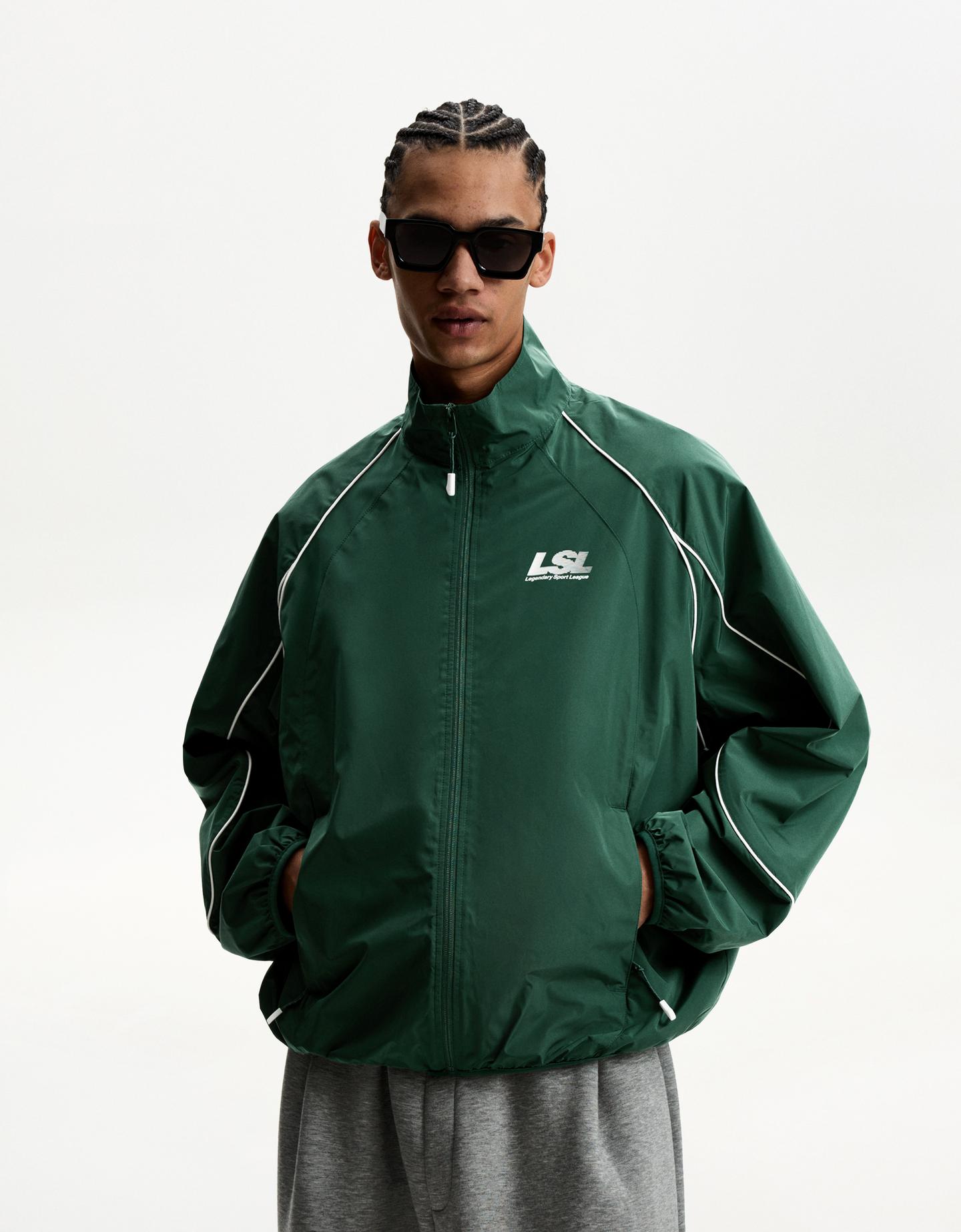 Bershka Giacca Tecnica Sportiva Uomo Xs Verde