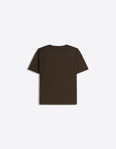 Short sleeve regular fit T-shirt — Brown 5