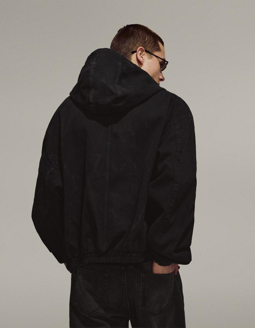 Toggle jacket-Black