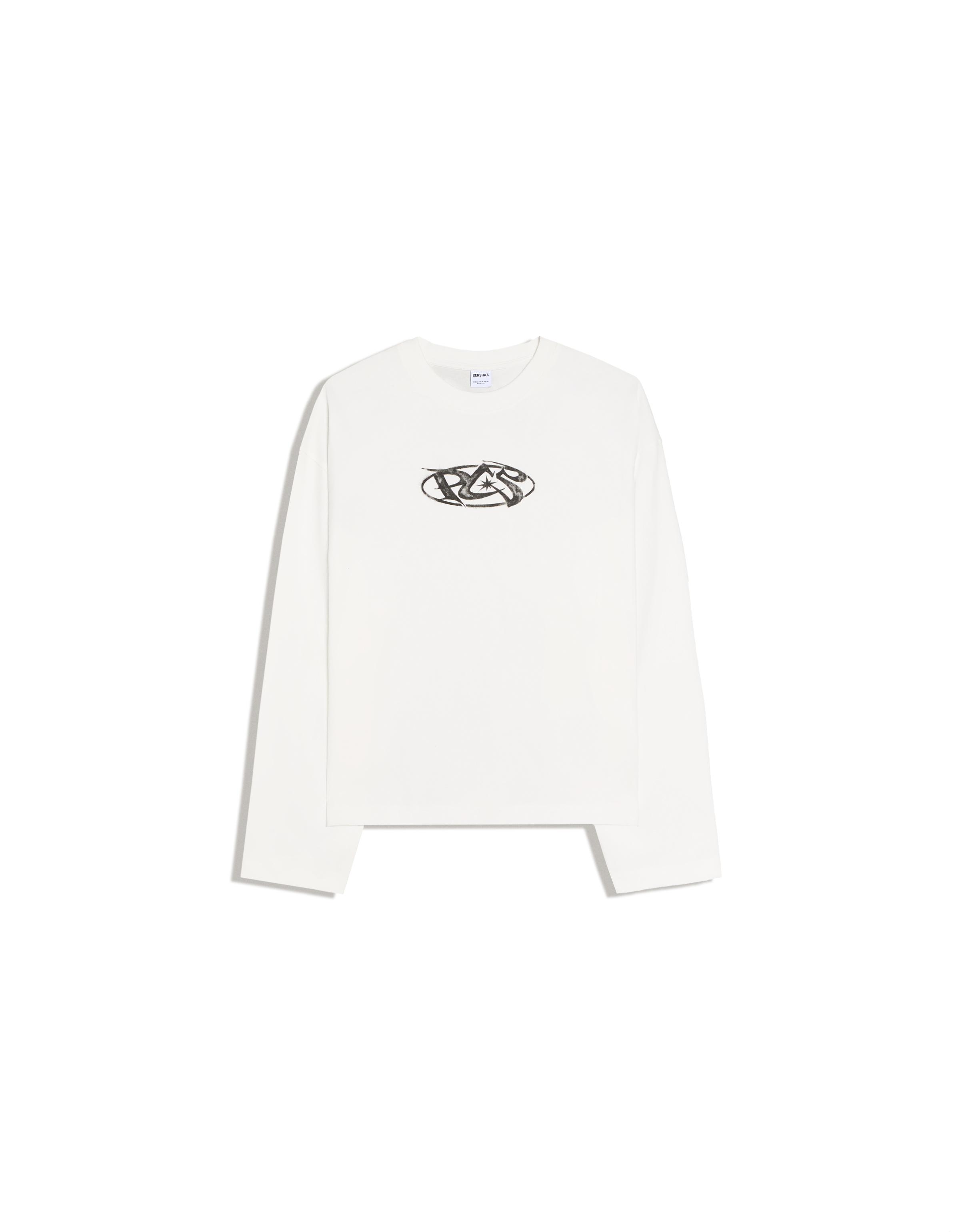 Long sleeve print T-shirt — Off white
