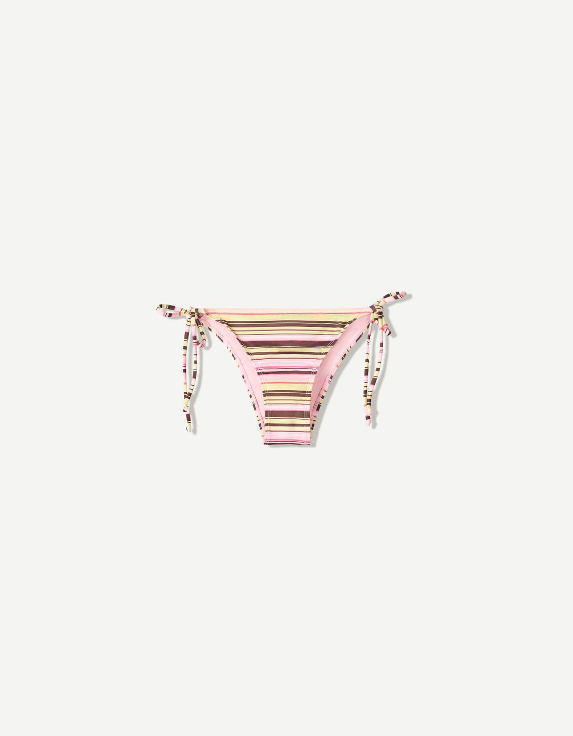 Striped bikini bottoms