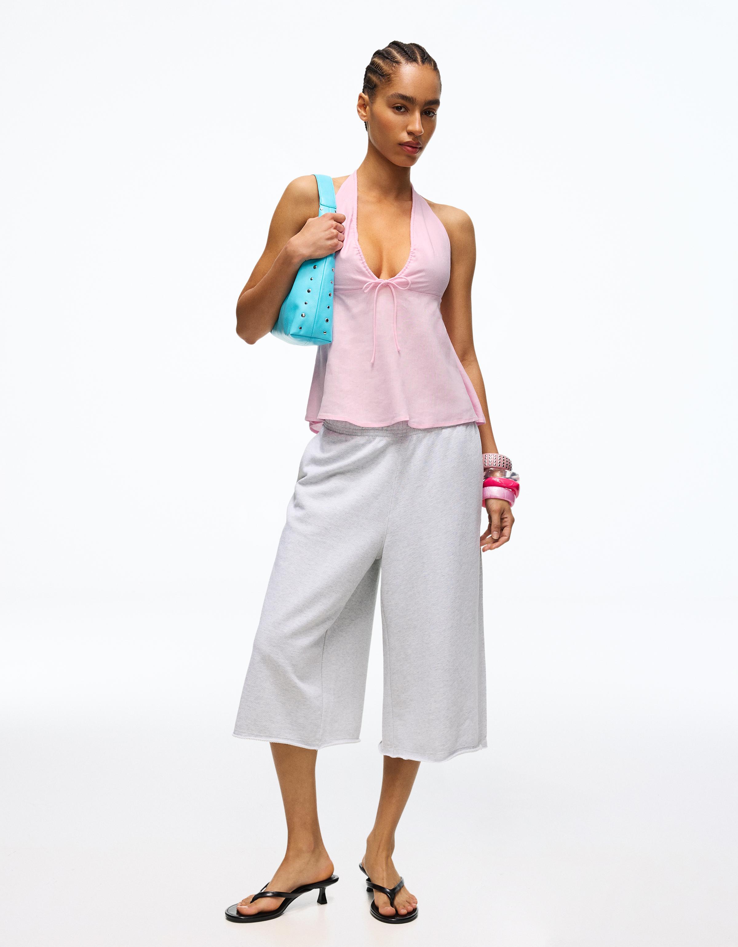 Linen halter top