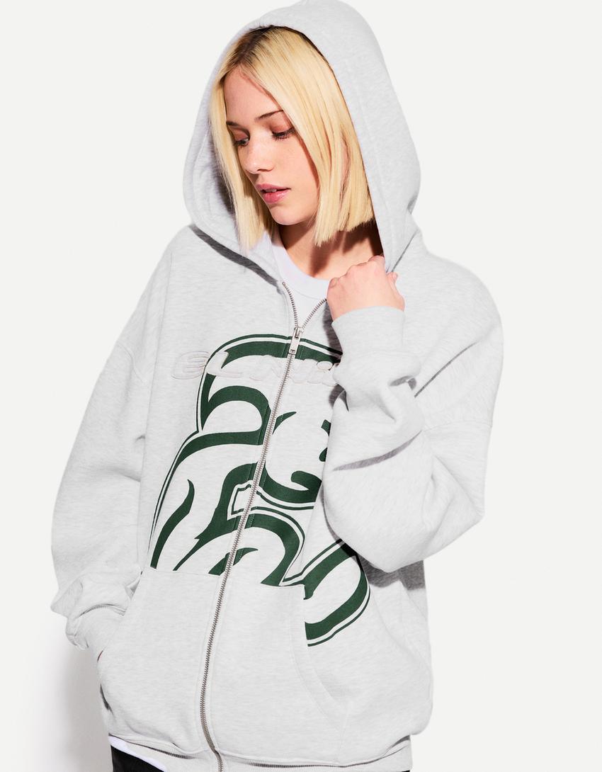 Sudadera EL NIÑO cremallera capucha-Gris-1