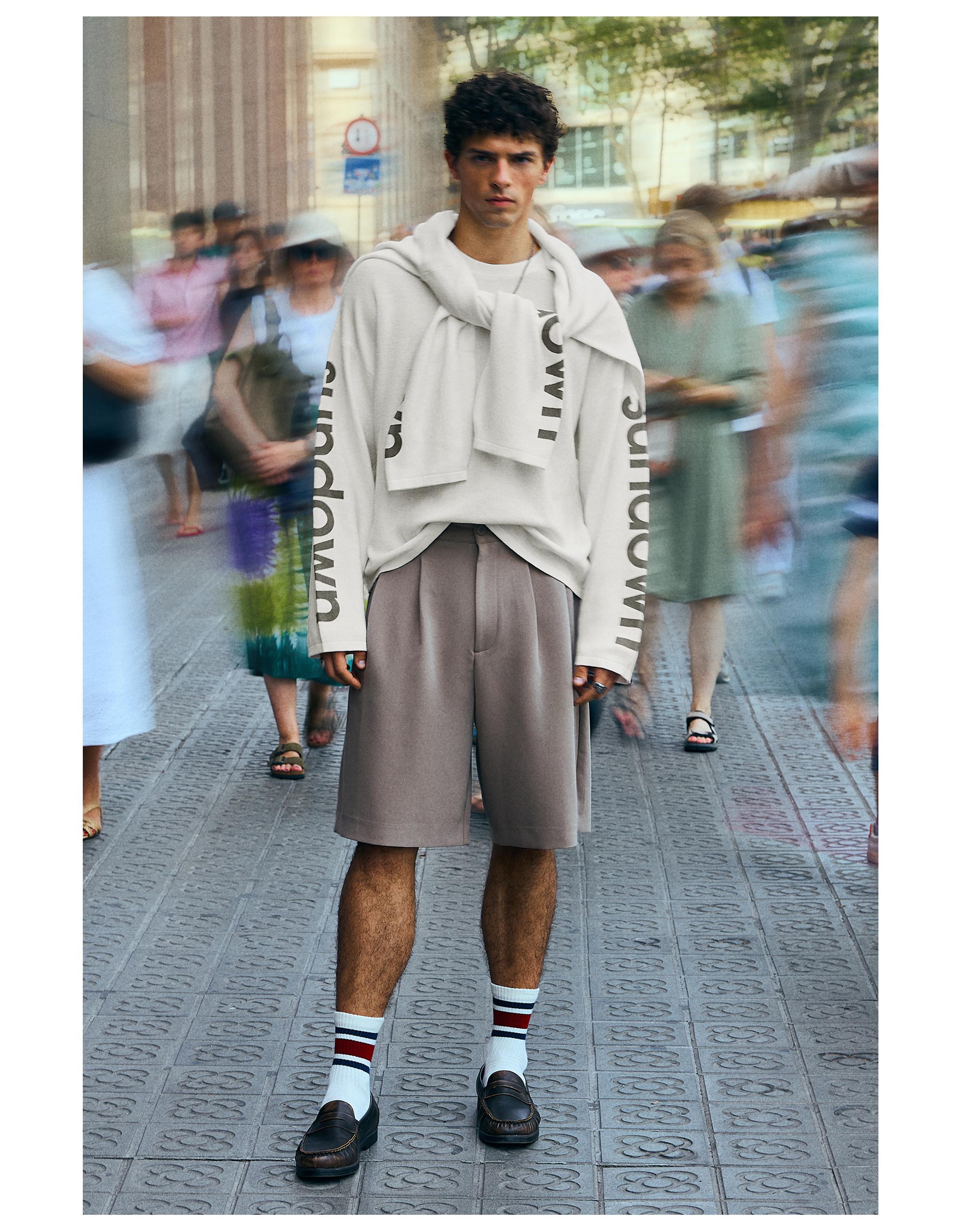 Bershka Dokulu baskılı kazak görsel 7